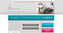 Desktop Screenshot of fundacionsobreruedas.org