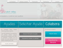 Tablet Screenshot of fundacionsobreruedas.org